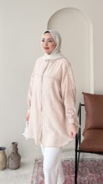 Efil Gömlek - Bej - Görsel 2