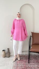 Gömlek - Pembe - Görsel 3