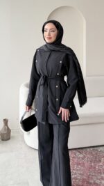 Soli Qupra Takım - Siyah - Görsel 4