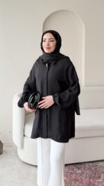 Melly Modal Gömlek - Siyah