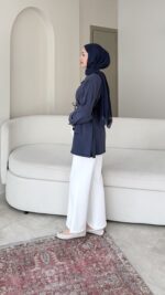 Eva Ceket - Lacivert - Görsel 6