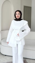 Helen Gömlek - Beyaz - Görsel 2