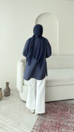 Parıltı Gömlek - Lacivert - Görsel 7