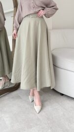 Rena Kemerli Modal Etek - Yeşil