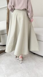 Rena Kemerli Modal Etek - Yeşil - Görsel 3