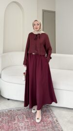 Karsu Gömlek - Bordo - Görsel 3