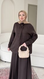 Karsu Gömlek - Kahve - Görsel 2