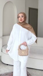 Merli Gömlek - Beyaz - Görsel 2