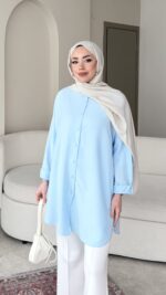 Merli Gömlek - Mavi