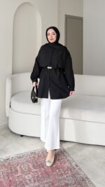 Merli Gömlek - Siyah - Görsel 3