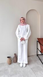 Siva Oyşo Takım - Beyaz - Görsel 5