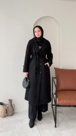 OlÂ Premium Kaşe Kaban - Siyah - Görsel 7