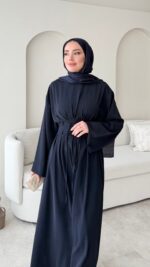 Elvis Bağlamalı Elbise - Lacivert ( Ön sipariş bayram sonrası çıkacaktır  ) - Görsel 2