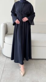 Elvis Bağlamalı Elbise - Lacivert ( Ön sipariş bayram sonrası çıkacaktır  ) - Görsel 7