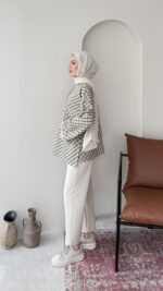 Ekose Scuba Sweat - Zümrüt - Görsel 2