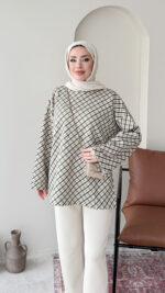 Ekose Scuba Sweat - Zümrüt - Görsel 4