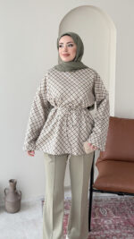 Ekose Scuba Sweat - Yeşil - Görsel 2