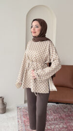 Ekose Scuba Sweat - Tarçın - Görsel 2