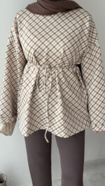 Ekose Scuba Sweat - Tarçın - Görsel 5