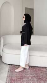 Meva Gömlek - Siyah - Görsel 5