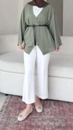 Meva Gömlek - Yeşil - Görsel 3