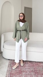 Meva Gömlek - Yeşil - Görsel 4