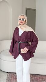 Lizge Gömlek - Mürdüm