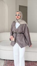 Lizge Gömlek - Vizon