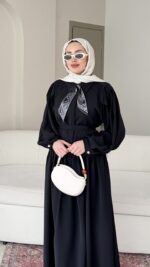 Sibil Fularlı Takım - Siyah - Görsel 2