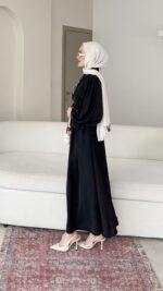 Sibil Fularlı Takım - Siyah - Görsel 5