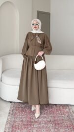 Sibil Fularlı Takım -  camel