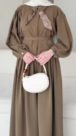 Sibil Fularlı Takım -  camel - Görsel 4