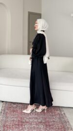 Sibil Fularlı Takım - Lacivert - Görsel 5