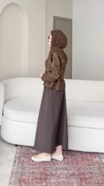 Etnik Ceketli İkili Elbise – Kahve (haftaya çarşamba kargoda ) - Görsel 2