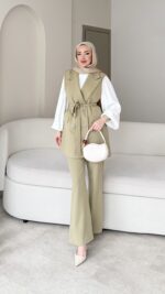 Penta Blazer Yelekli Takım – Yeşil