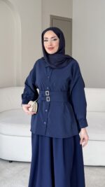 Selva Kemerli Gömlek – Lacivert