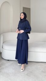 Selva Kemerli Gömlek – Lacivert - Görsel 5