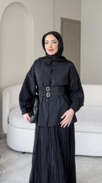 Selva Kemerli Gömlek – Siyah