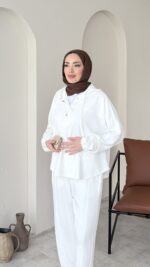 Mona Oyşo Takım – Beyaz - Görsel 4