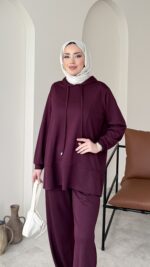 Renna Oyşo Takım - Bordo - Görsel 4