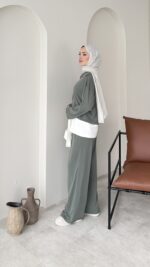 Mirle İnce Oyşo Takım - Yeşil - Görsel 2