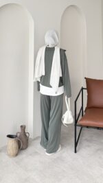 Mirle İnce Oyşo Takım - Yeşil - Görsel 3