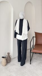 Mirle İnce Oyşo Takım - Antrasit - Görsel 3