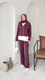 Mirle İnce Oyşo Takım - Bordo