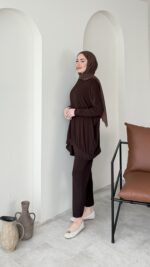 Mina Candy Takım - Kahve - Görsel 2