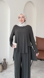 Perna Kesimli Candy Takım – Haki - Görsel 4