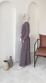 Perna Kesimli Candy Takım – Koyu Vizon - Görsel 2