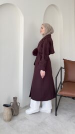 Kığıl Trenç – Bordo - Görsel 3