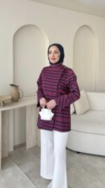 Elite Ekose Desenli Gömlek - Pembe - Görsel 3