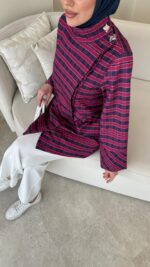 Elite Ekose Desenli Gömlek - Pembe - Görsel 4